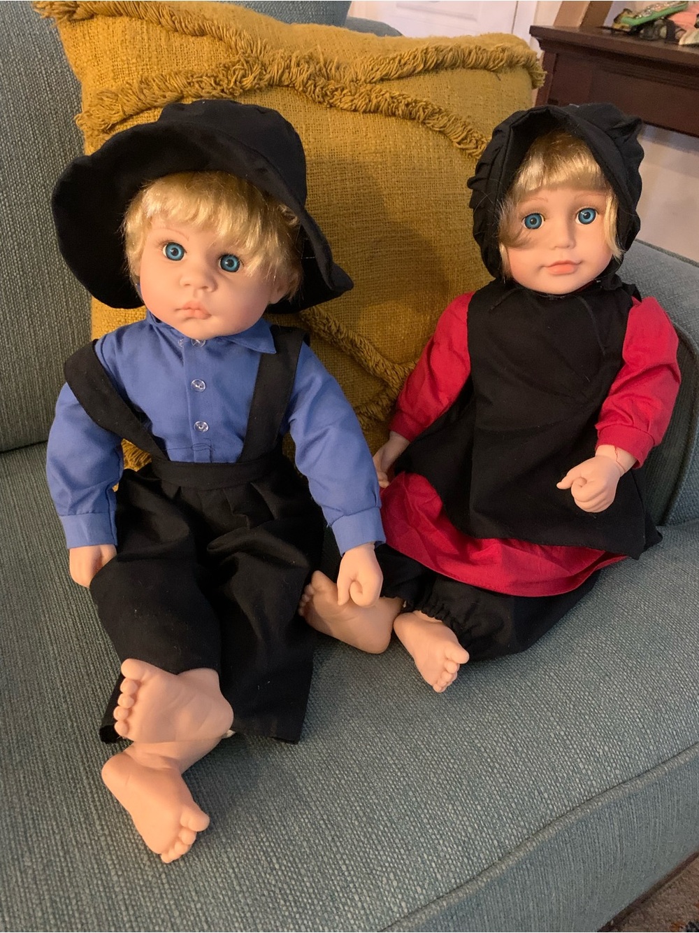 Amish Boy and Girl Dolls